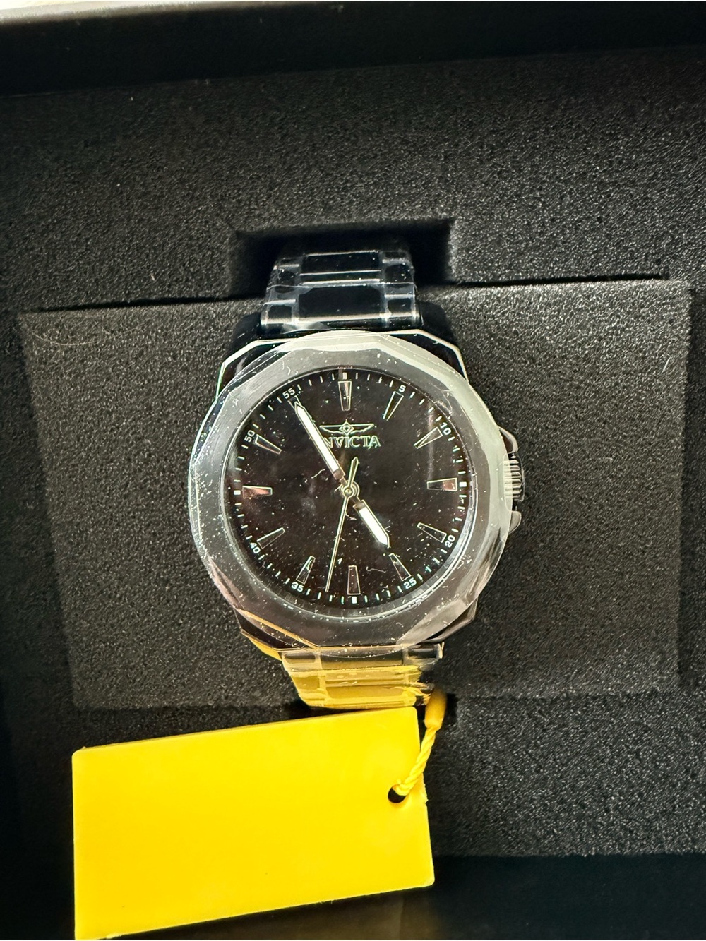 Invicta womans Black Stainless Steel Watch